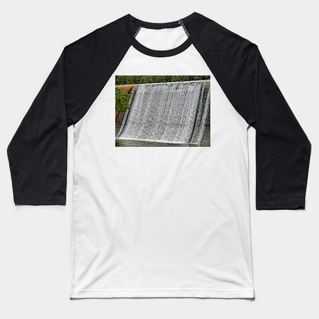 Evergreen Dam Falls Baseball T-Shirt by bobmeyers